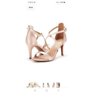 New Size 6 Dream Pairs Champagne Dolce Stiletto High Heel Pump Dress Shoes